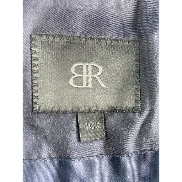 Banana Republic Sport Coat 40 R Bue Wool Silk Linen Summer Vitali Barberis Italy
